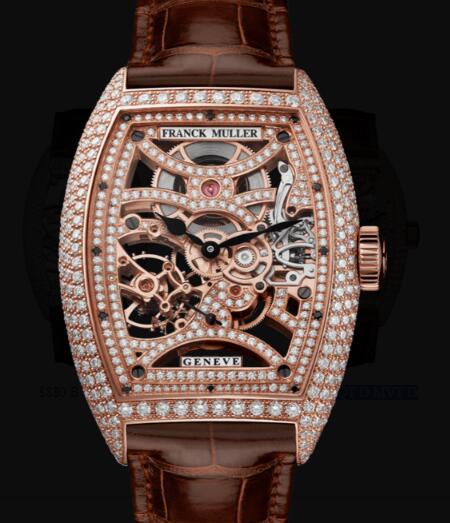 Review Franck Muller Cintree Curvex Men Skeleton Replica Watch for Sale Cheap Price 8880 B S6 SQT